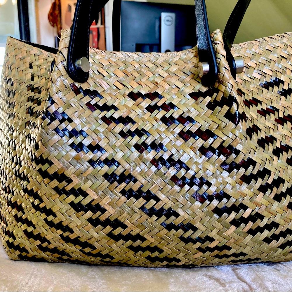 All Saints Allington Straw Tote Bag